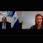 Embajador de Nicaragua en reunión con la Ministra de Justicia de Costa Rica nicaragua