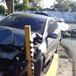 Encontronazo cerca del Cine González por irrespeto a señal de Alto nicaragua