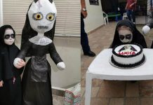 Niña celebra su cumpleaños con temática de «La Monja» fiesta