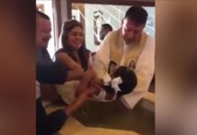 Niña le dice «puto» a un sacerdote durante su bautizo y el vídeo se hace viral