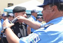 Policía Nacional realizó ascenso en grado a oficiales de Masaya nicaragua
