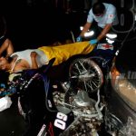 Motociclista resulta lesionado tras ser impactado por un vehículo en Managua nicaragua