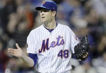 DeGrom gana 8va apertura seguida, Mets derrotan a Padres mets