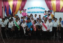 Niñez costeña al frente de las delegaciones por un día nicaragua