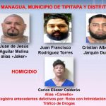 Policía Nacional arresta a más de 70 delincuentes en la última semana nicaragua