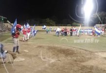 Niñez nicaragüense homenajeó al Cmdte. Chávez con juego de beisbol nicaragua
