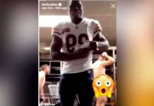Jugador de la NFL exhibe «por error» a un compañero desnudo
