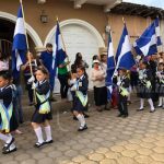Estudiantes de Nandaime desfilan en honor a la Patria nicaragua