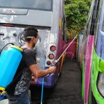 Efectiva esterilización de buses en terminales de Managua nicaragua
