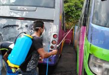 Efectiva esterilización de buses en terminales de Managua nicaragua