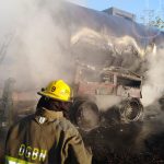 Cisterna toma fuego en la Carretera Tipitapa-Masaya nicaragua