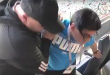 VIDEO: El mal estado de Maradona al término del Nigeria-Argentina maradona