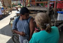 Realizan jornada de vacunación en el mercadito de la Zona Franca nicaragua