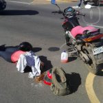 Taxista realiza giro indebido y provoca accidente en Carretera Nueva a León nicaragua