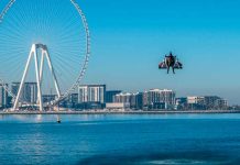 Video: Un hombre logró sobrevolar Dubái a 240 kilómetros por hora dubai
