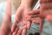 Cae granizo en Estelí nicaragua