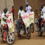 Mototaxistas de República del Congo se suman a campaña antiébola republica democratica del congo