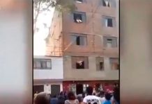 Video: Mujer lanza a su hijo de un edificio para salvarlo durante incendio