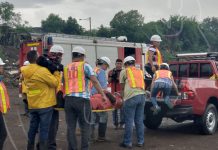 Efectúan simulacro de rescate de víctima en Batahola Sur nicaragua