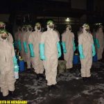 Ejército realiza desinfección en hospitales y centro comercial en Managua nicaragua
