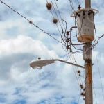 Poste de energía eléctrica en una zona de Nicaragua.