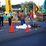 Ciclista fallece al ser atropellado por camión en la Rotonda de Ticuantepe
