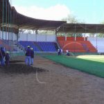 Inicia la instalación de luminarias en el estadio Santiago, en Somoto nicaragua