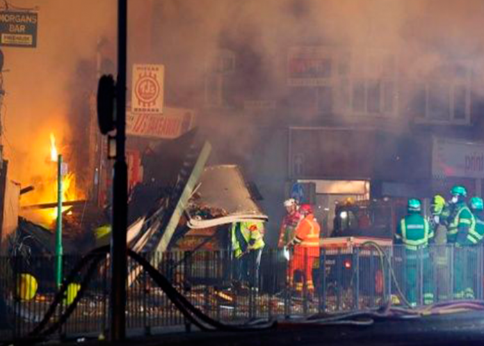 explosion en leicester