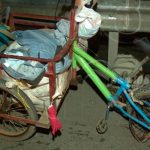 Triciclero resulta lesionado al ser impactado por un motociclista carretera a masaya