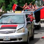 Militantes Sandinistas en Jalapa celebran el 41/19 nicaragua
