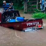 Personas se salvan de milagro de morir ahogados en un río en Camoapa nicaragua