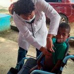 Atienden a familias en feria de salud en popular plaza de Bilwi nicaragua
