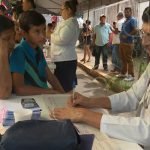 Familias son atendidas en feria de la salud en Santo Domingo, Managua nicaragua