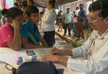 Familias son atendidas en feria de la salud en Santo Domingo, Managua nicaragua