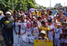 Carnaval escolar navideño recorrió las calles de Tipitapa nicaragua