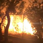 Incendio puso en peligro canchas de la escuela de talento en Diriamba carazo