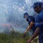 Incendio detrás del Sistema Penitenciario de Bluefields nicaragua