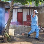 Eliminan los criaderos del mosquito en el barrio Santa Rosa de Managua nicaragua