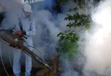 Controlan focos de enfermedades con fumigación en Villa Libertad nicaragua