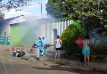 Barrio Venezuela combate el zancudo gracias a jornada de fumigación nicaragua