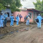 Eliminan criaderos del mosquito en el barrio Santa Elena de Managua nicaragua