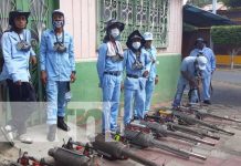 Familias del Bo. Monseñor Lezcano seguras con jornada de fumigación nicaragua, managua, monsenor lezcano, salud, fumigacion,