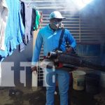 Efectiva fumigación y abatización en viviendas del barrio San Judas nicaragua