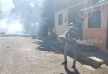 Brigadistas llegan con jornada de fumigación al barrio San José nicaragua