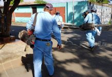Familias de Villa Flor en Managua participan en lucha antiepidémica nicaragua