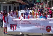 Más de 36 equipos de fútbol recorren las principales calles de Boaco nicaragua