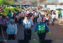 Policía de Tránsito relanza campaña por la vida junto a autoridades locales de Nandaime nicaragua