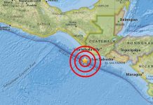 Un sismo de magnitud 5,7 sacude el Pacífico de Guatemala guatemala