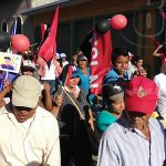 Familias realizan caminata en conmemoración de los héroes y mártires de Nandaime nicaragua