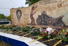 Compromiso revolucionario para con los héroes de La Colina 110 en Managua nicaragua